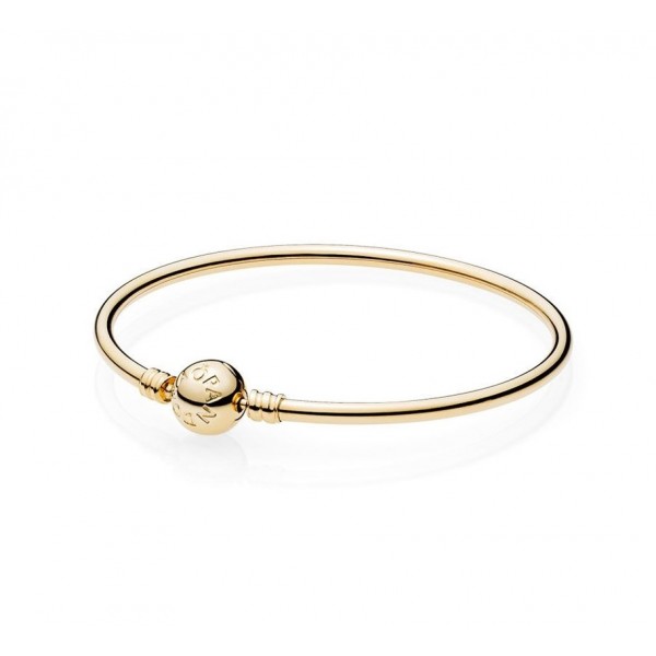 Pandora Jewellery Bracelets Bangle 14K Gold Bangle W Signature Clasp