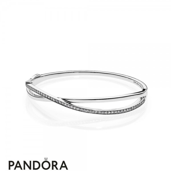 Pandora Jewellery Bracelets Bangle Entwined Bangle Bracelet