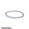 Pandora Jewellery Bracelets Bangle Radiant Hearts Of Air Blue Enamel