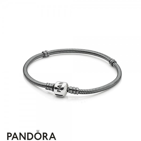 Pandora Jewellery Bracelets Classic Oxidized Silver Charm Bracelet