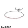 Pandora Jewellery Bracelets Classic Pink Sparkling Strand Bracelet Pink Cz