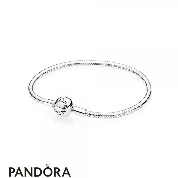 Pandora Jewellery Bracelets Classic Smooth Silver Clasp Bracelet