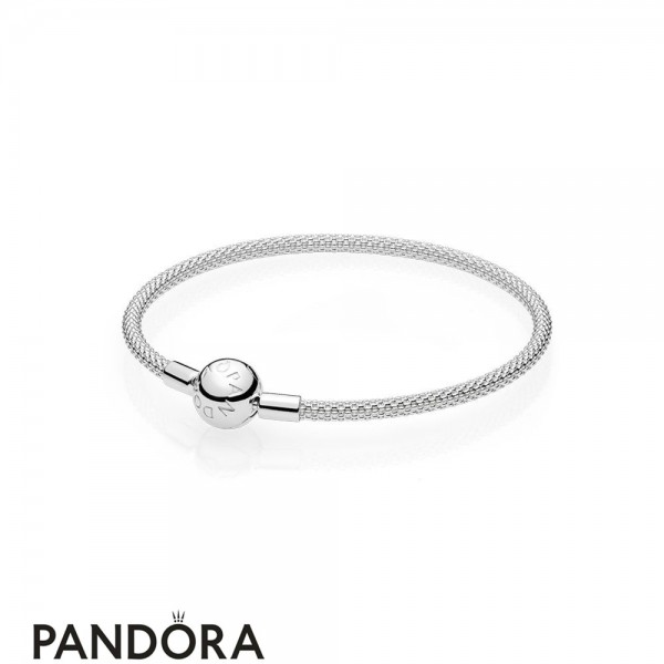 Pandora Jewellery Bracelets Classic Sterling Silver Mesh Bracelet