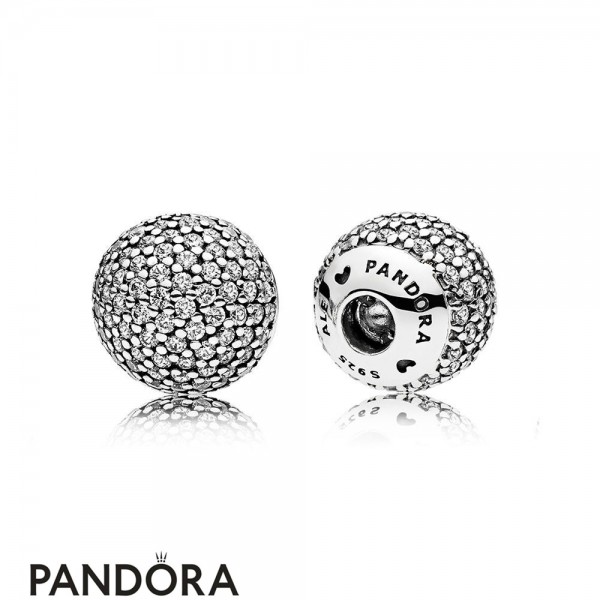 Pandora Jewellery Bracelets Open Bangle Pave Open Bangle Caps