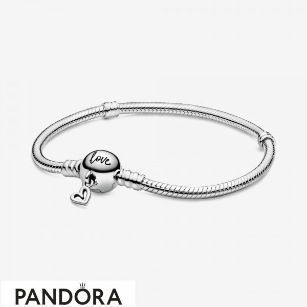 Pandora Jewellery Moments Heart Snake Mesh Bracelets