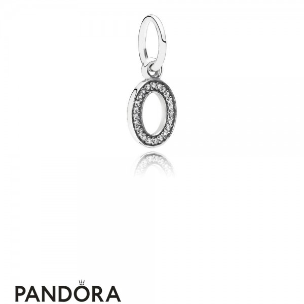 Pandora Jewellery Alphabet Symbols Charms Letter O Pendant Charm Clear Cz