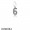 Pandora Jewellery Alphabet Symbols Charms Number 6 Pendant Charm Clear Cz