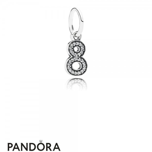 Pandora Jewellery Alphabet Symbols Charms Symbol Of Infinity Pendant Charm Clear Cz