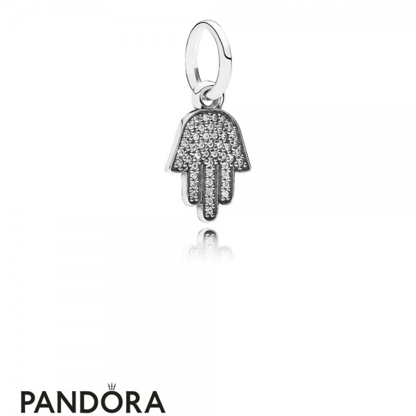 Pandora Jewellery Alphabet Symbols Charms Symbol Of Protection Pendant Charm Clear Cz