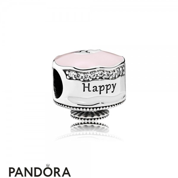 Pandora Jewellery Birthday Charms Happy Birthday Cake Charm Mixed Enamel Clear Cz