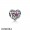 Pandora Jewellery Birthday Charms July Signature Heart Charm Synthetic Ruby