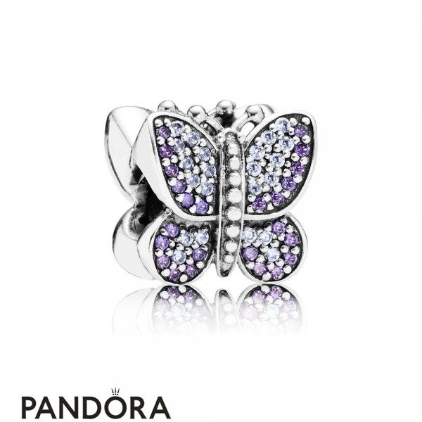 Women's Pandora Jewellery Charm Papillon Etincelant