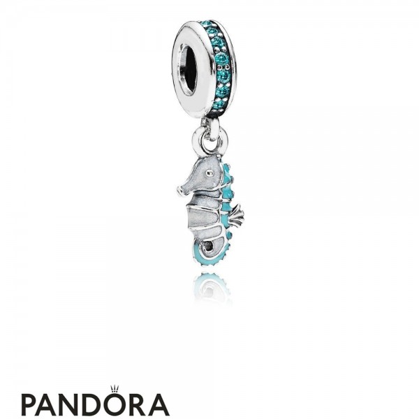 Women's Pandora Jewellery Charm Pendentif Hippocampe Tropical