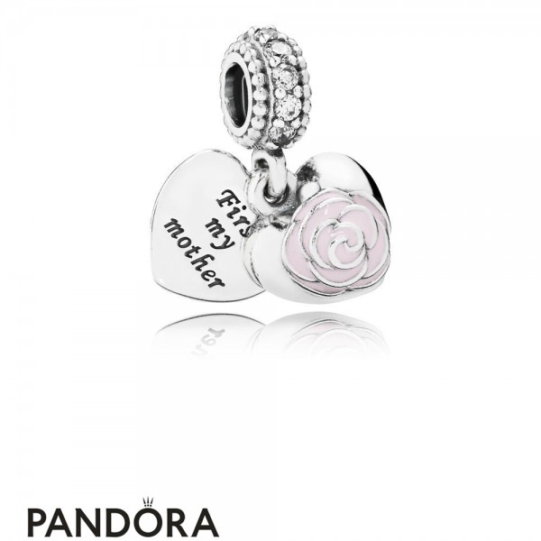 Women's Pandora Jewellery Charm Une Rose Pour Une Mere