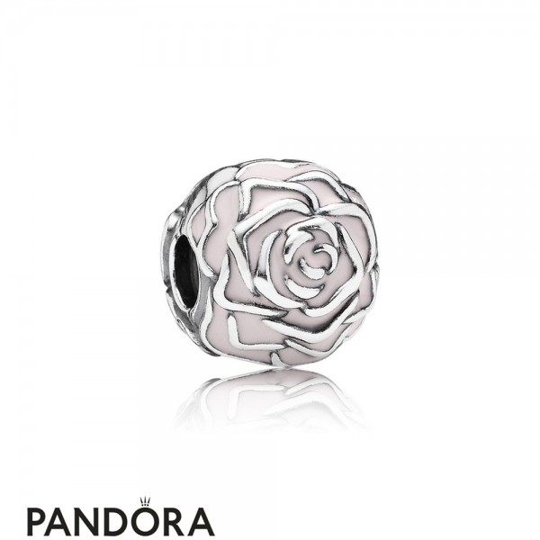 Pandora Jewellery Clips Charms Rose Garden Clip Pink Enamel