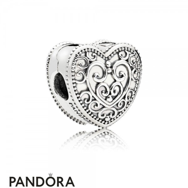 Women's Pandora Jewellery Enchanted Heart Clip Charm