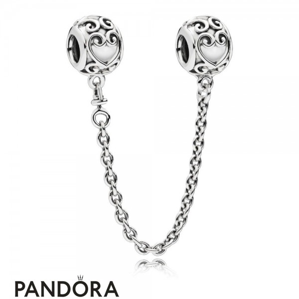 Women's Pandora Jewellery Enchanted Heart Safety Chain