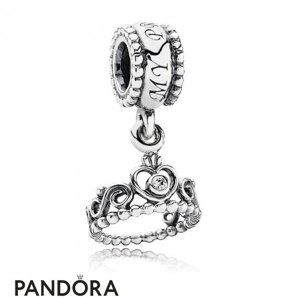 Pandora Jewellery Fairy Tale Charms My Princess Pendant Charm Clear Cz