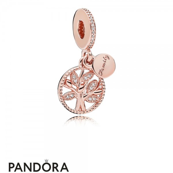 Pandora Jewellery Family Charms Family Heritage Pendant Charm Pandora Jewellery Rose Clear Cz