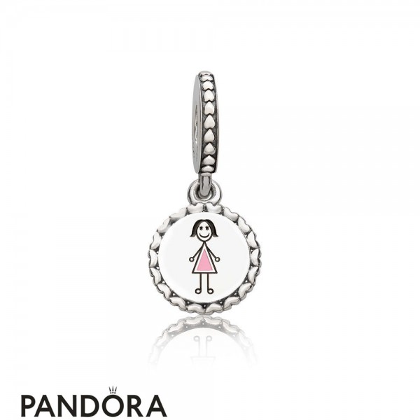 Pandora Jewellery Family Charms Mom Stick Figure Pendant Charm Mixed Enamel