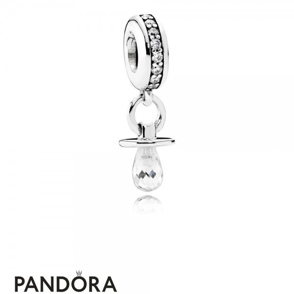 Pandora Jewellery Family Charms Pacifier Pendant Charm Clear Cz
