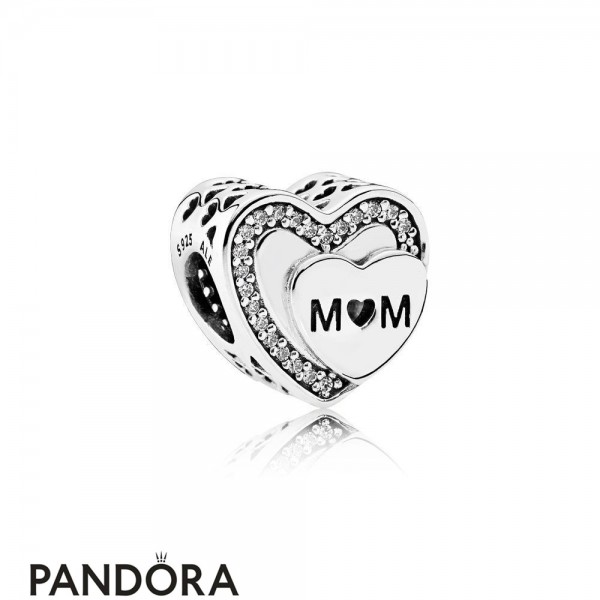 Pandora Jewellery Family Charms Tribute To Mom Clear Cz