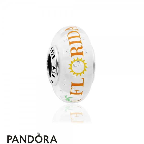 Pandora Jewellery Florida Sun Murano Charm Mixed Enamel