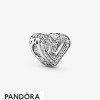 Women's Pandora Jewellery Glittering Drawn Heart Charm