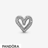 Women's Pandora Jewellery Glittering Drawn Heart Charm