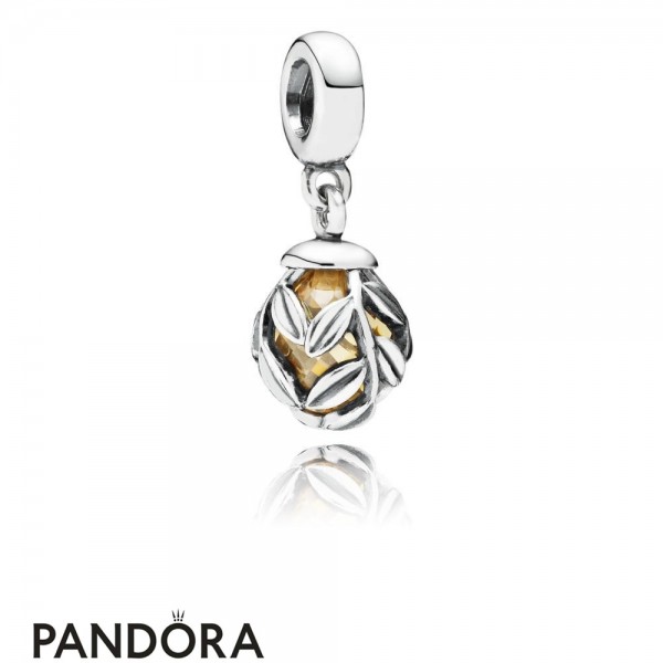 Women's Pandora Jewellery Golden Laurel Leaves Pendant Charm