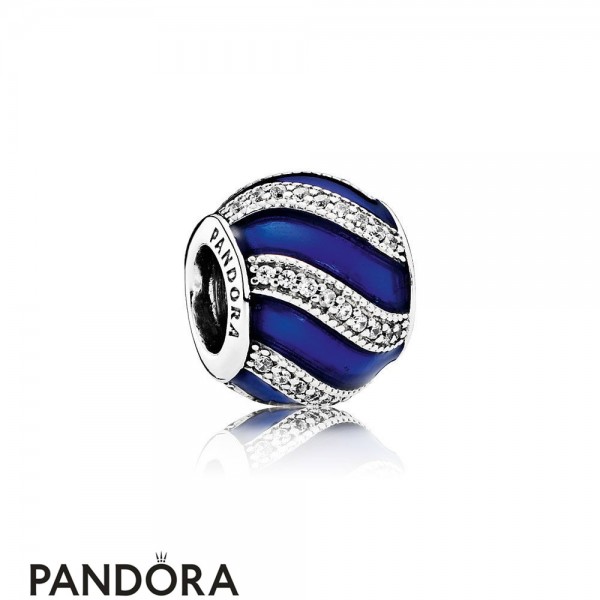 Pandora Jewellery Holidays Charms Christmas Adornment Charm Transparent Royal Blue Enamel