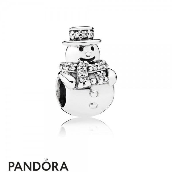 Pandora Jewellery Holidays Charms Christmas Snowman Charm Clear Cz