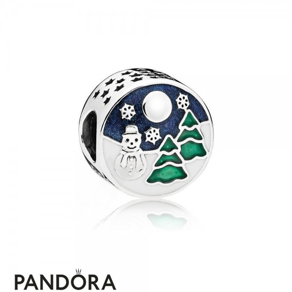 Pandora Jewellery Holidays Charms Christmas Snowy Wonderland Charm Blue Green Enamel