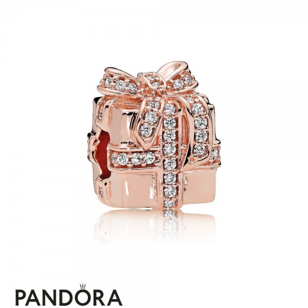 Pandora Jewellery Holidays Charms Christmas Sparkling Surprise Pandora Jewellery Rose Clear Cz