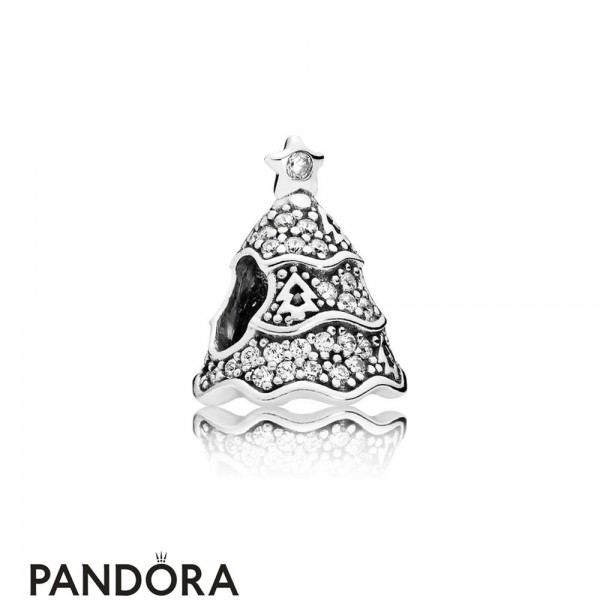 Pandora Jewellery Holidays Charms Christmas Twinkling Christmas Tree Charm Clear Cz