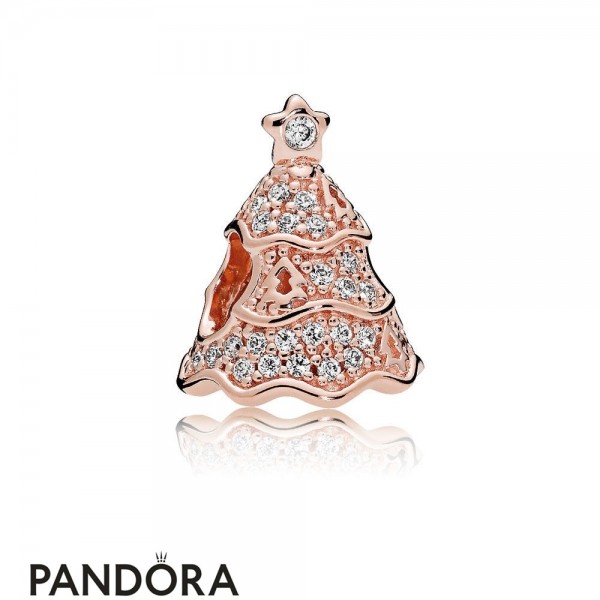 Pandora Jewellery Holidays Charms Christmas Twinkling Christmas Tree Charm Pandora Jewellery Rose Clear Cz