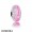 Pandora Jewellery Inspirational Charms Survivor Charm Pink Murano Glass Pink Enamel