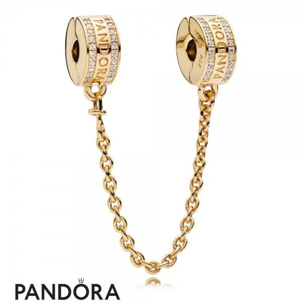 Pandora Jewellery Logo Safety Chain
