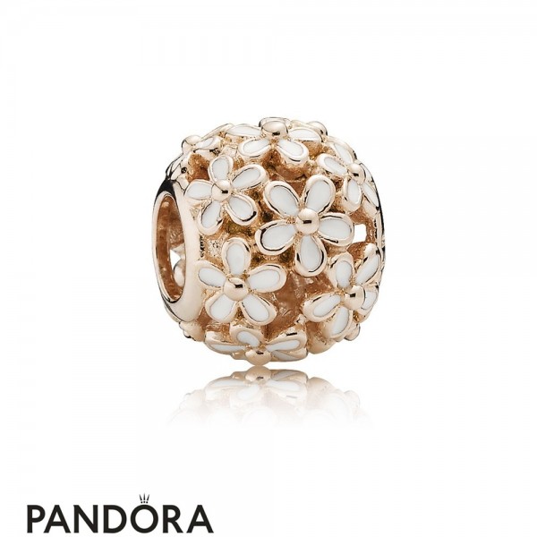 Pandora Jewellery Nature Charms Darling Daisy Meadow Charm Pandora Jewellery Rose White Enamel