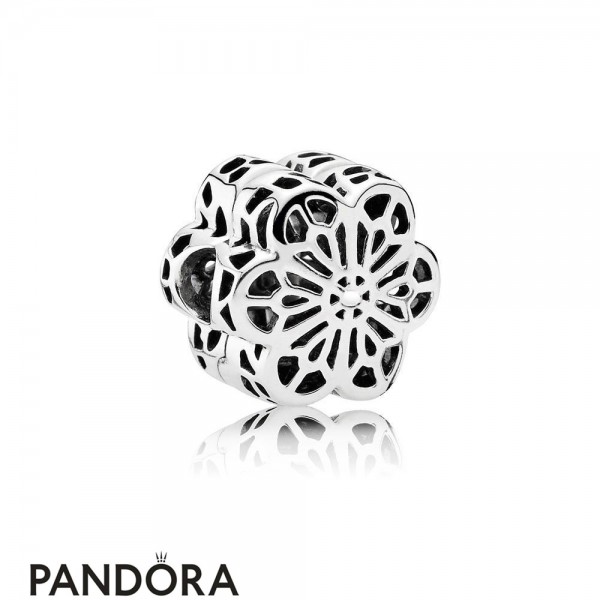 Pandora Jewellery Nature Charms Floral Daisy Lace Clip