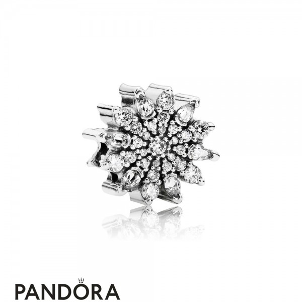 Pandora Jewellery Nature Charms Ice Crystal Charm Clear Cz