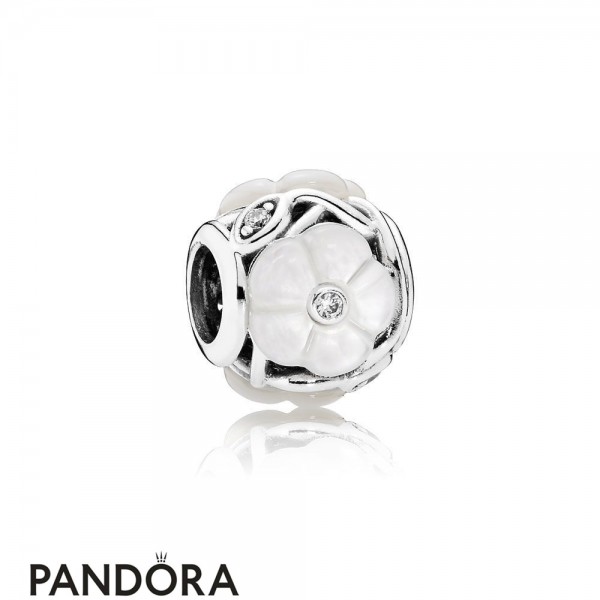 Pandora Jewellery Nature Charms Luminous Florals Charm Mother Of Pearl Clear Cz