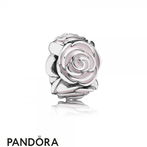 Pandora Jewellery Nature Charms Pink Enamel Rose Garden Clip