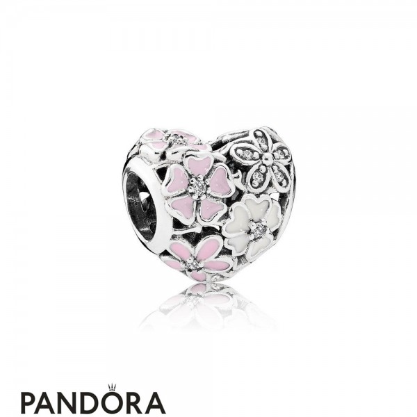 Pandora Jewellery Nature Charms Poetic Blooms Mixed Enamels Clear Cz