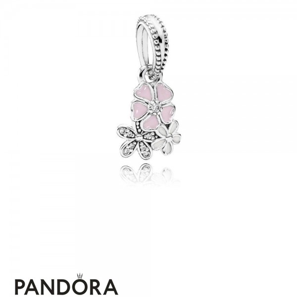 Pandora Jewellery Nature Charms Poetic Blooms Pendant Charm Mixed Enamels Clear Cz