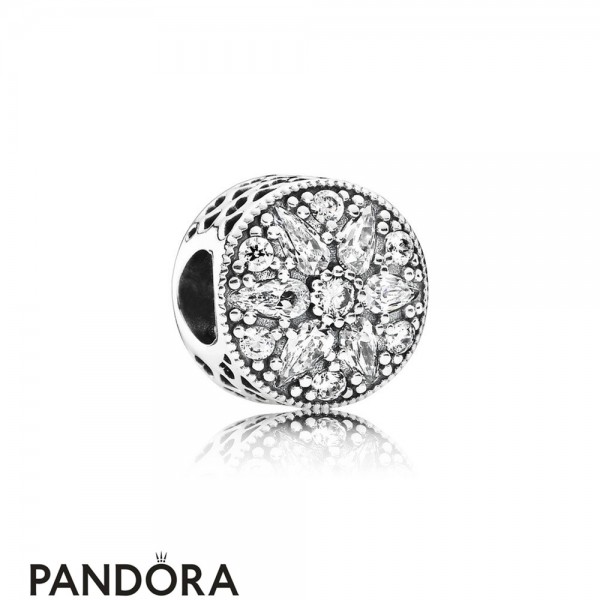 Pandora Jewellery Nature Charms Radiant Bloom Charm Clear Cz