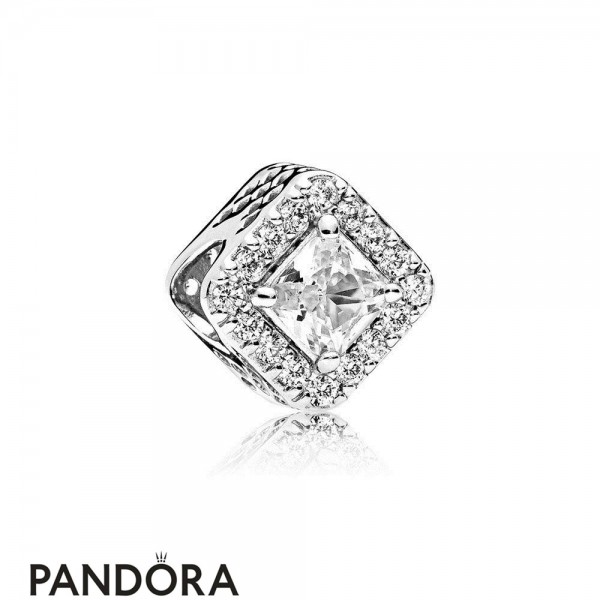 Pandora Jewellery Passions Charms Chic Glamour Geometric Radiance Charm Clear Cz