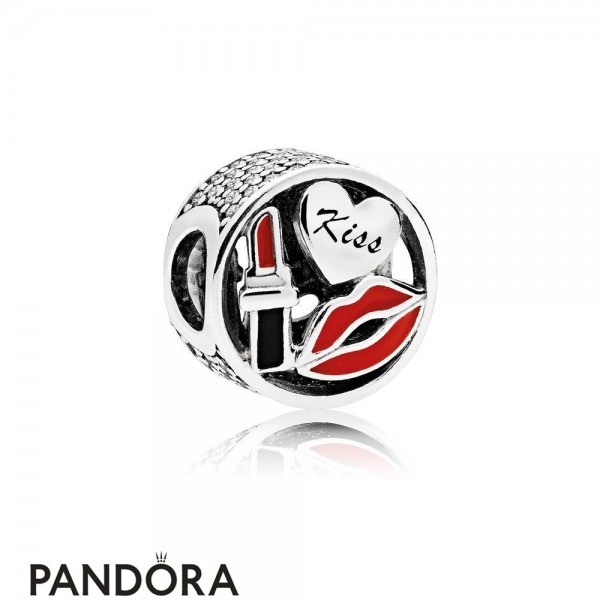 Pandora Jewellery Passions Charms Chic Glamour Glamour Kiss Charm Mixed Enamel Clear Cz