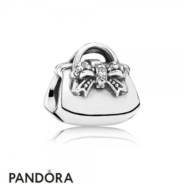Pandora Jewellery Passions Charms Chic Glamour Sparkling Handbag Charm Clear Cz