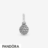 Women's Pandora Jewellery Paved Ball Pendant
